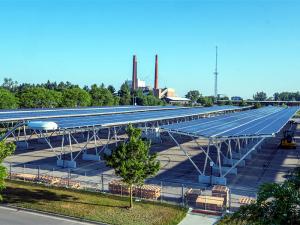 Estructuras de montaje para cocheras con energía solar fotovoltaica
