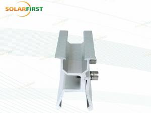 Abrazadera de aluminio para juntas alzadas de techos solares para estructuras de montaje de paneles solares