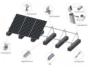 SolFirsTech SOPORTE PARA TECHO DE HORMIGÓN - TRIÁNGULO AJUSTABLE