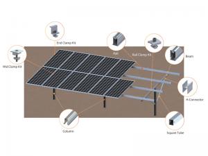 Pilote de apisonamiento SolFirsTech para montaje en el suelo