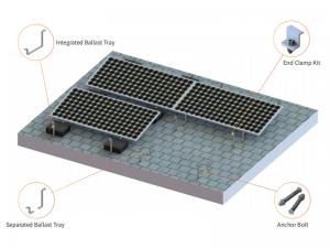 SolFirsTech - SOPORTE UNIVERSAL PARA TECHO DE HORMIGÓN - SOPORTE UNIVERSAL PARA TECHO CON LASTRE