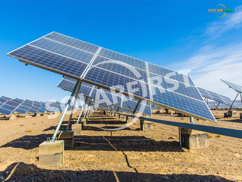 Seguidor inclinado Xinjiang Hami de 600 kWp