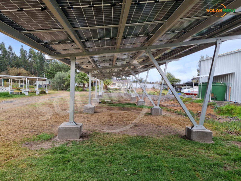 Proyecto de cochera fotovoltaica en Chile
