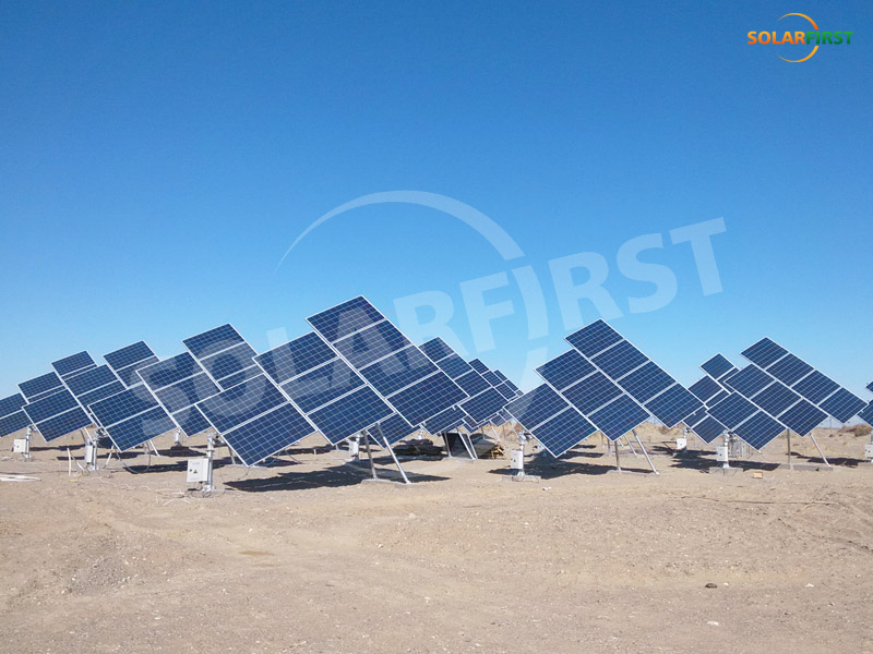 Proyecto de seguidor inclinable de 180 kW en Gansu