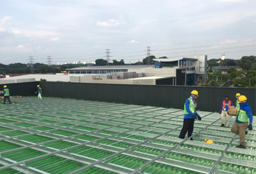 Proyecto de techo metálico ecológico de 1 MW en Malasia (2020)