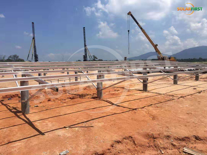 Proyecto de soporte de pilotes giratorios de 13 MWP en Malasia