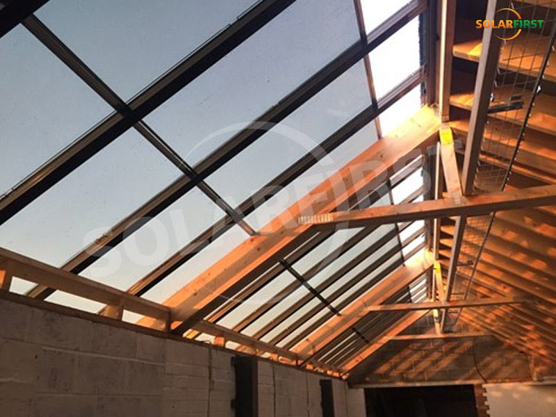 Proyecto BIPV de techo transparente de Huntington