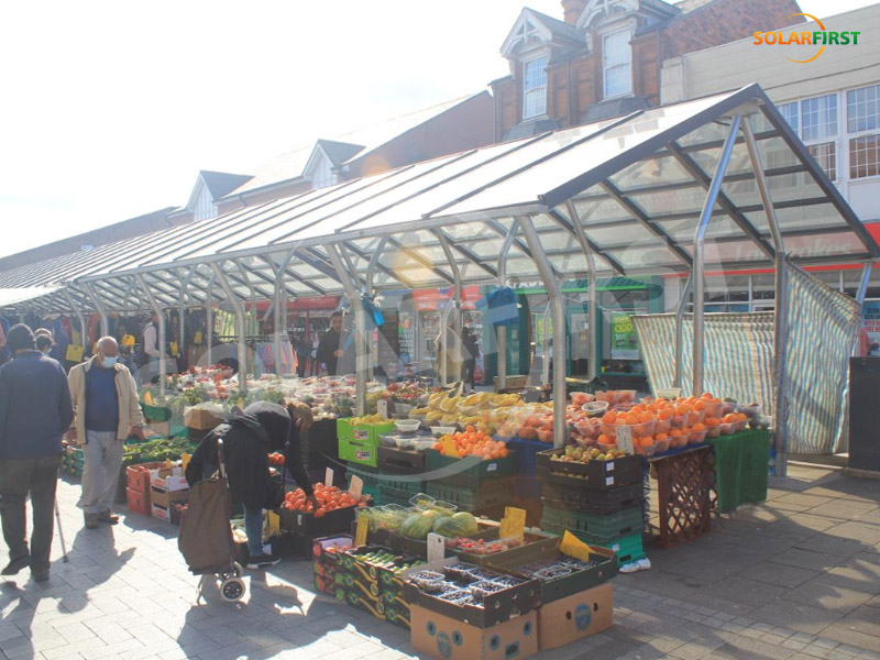 Puesto de energía solar de 200 kWp en West Bromwich, Birmingham, Reino Unido