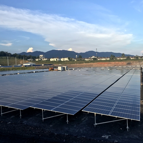 Proyecto de instalación de sistemas solares terrestres de 60,4 MW en Malasia (2017)