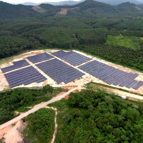 Proyecto de montaje en tierra de 15,9 MW ubicado en Malasia 2018