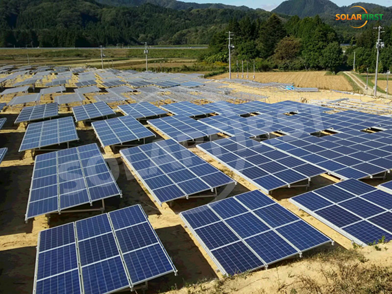 Proyecto de apoyo terrestre de 798 kW en Japón