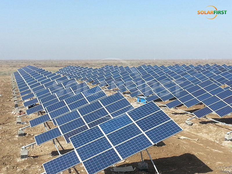 Seguidor inclinado de 8 MW de Xinjiang